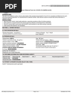 Icmr Specimen Referral Form For Covid-19 (Sars-Cov2) : (If Yes, Attach Prescription If No, Test Cannot Be Conducted)