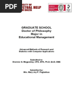 Graduate School Doctor of Philosophy Major in Educational Management