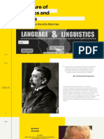 The Nature of Linguistics and Language: Ruth Manuela Bonilla Montes