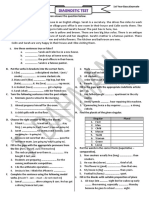 Diagnostic Test - First Year