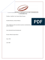 Diferencia Entre Una Sentencia en Proceso Constitucional y Una Sentencia en Proceso Ordinario