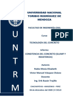 Consistencia y Resistencia Del Concreto