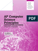 AP Computer Science Principles Conceptual Framework 2020 21