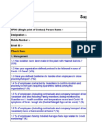 Supplier Readiness Review Sheet