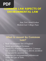 COMMON LAW ASPECTS OF ENVIRONMENTAL LAW - PPTM