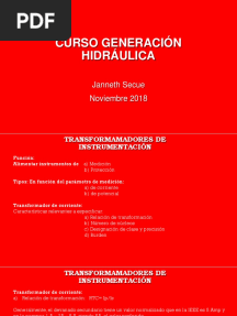 CURSO GENERACIÓN HIDRÁULICA-Noviembre