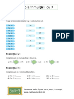 Fise de Lucru Cu Tabla Inmultirii Cu 7 ws2 PDF