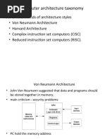 Computer Architecture Taxonomy