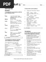 Unit Test 5A: Grammar