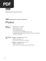 2020 HSC Physics