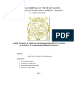 Análisis Temporal de Imágenes Satelitales para Identificar La Variación de Los Índices de Vegetación en La Minera Yanacocha