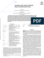 Flight Dynamics and Control Authority of Flap-Controlled Open Boxes