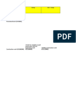 Bill of Quantity Template