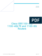 Cisco ISR1100-4G, 1100-4GLTE and 1100-6G Routers