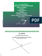 TRAZADOS FUNDAMENTALES EN EL PLANO. D. Técnico I, 1º Bach.