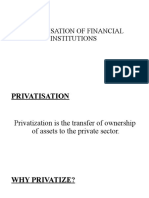 Privatisation of Financial Institutions