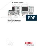 Emco Winnc Sinumerik 810/820 T Software Description/ Software Version From 13.70