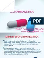 Biofarmasetika Materi Bu Awal