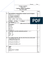 Evaluare-Sumativă Mulțimi Divizibilitate