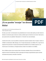 ¡Tú No Puedes "Encajar" Los Dinosaurios Con La Biblia! - Respuestas en Génesis