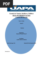 Tarea IX Derecho Procesal Penal II