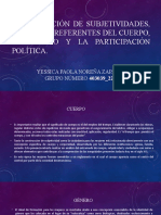 Construcción de Subjetividades, Desde Los Referentes de Cuerpo, Género y Participación Política