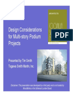 Design Considerations For Multi-Story Podium Projects