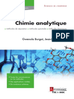 Chimie Analytique Collection Sciences de L Ingenieur - Sommaire