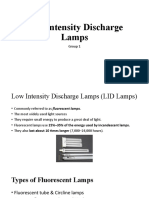 Low Intensity Discharge Lamps: Group 1