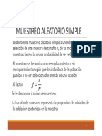 Muestreo Aleatorio Simple PDF