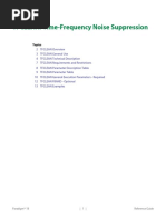 TFCLEAN: Time-Frequency Noise Suppression: Topics