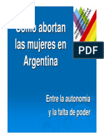 Tercer Informe Linea 2010, Como Abortan Las Mujeres