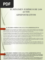 Régimen Jurídico de Los Actos Administrativos