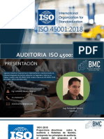 Auditoria Iso 450012018