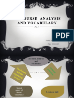 Discourse Analysis and Vocabulary