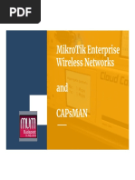 Mikrotik Enterprise Wireless Networks and Capsman