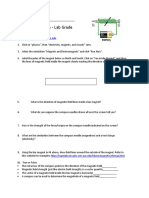 PHET Magnetism - Lab Grade: Name