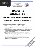 Hope - 1 Grade 11: Exercise For Fitness