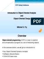 Introduction To Object-Oriented Analysis and Object-Oriented Design