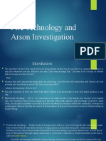 Fire Technology and Arson Investigation