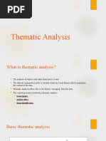 Qualitative Data Analsysis - Thematic Analysis