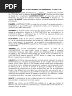 Contrato Actores