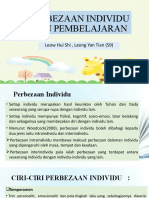 Perbezaan Individu Dan Pembelajaran