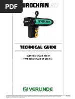 Technical Guide: Electric Chain Hoist Type Eurochain VR (50 HZ)