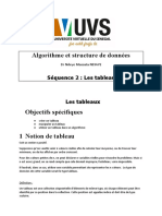 Algorithme Et Structure de Données - Séquence 2