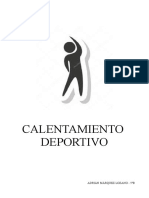 CALENTAMIENTO DEPORTIVO 5 Primaria