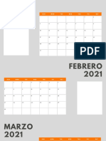 Calendario 2021 para Imprimir