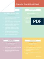 Social Media Character Count Cheat Sheet: 71-100 CHARACTERS 40 Characters