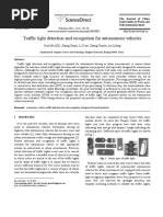 Traffic Light Detection and Recognition For Autonomous Vehicles PDF