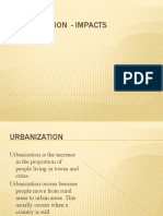 Urbanization - Impacts